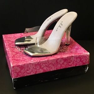 Brand New Clear Open Toe Heels